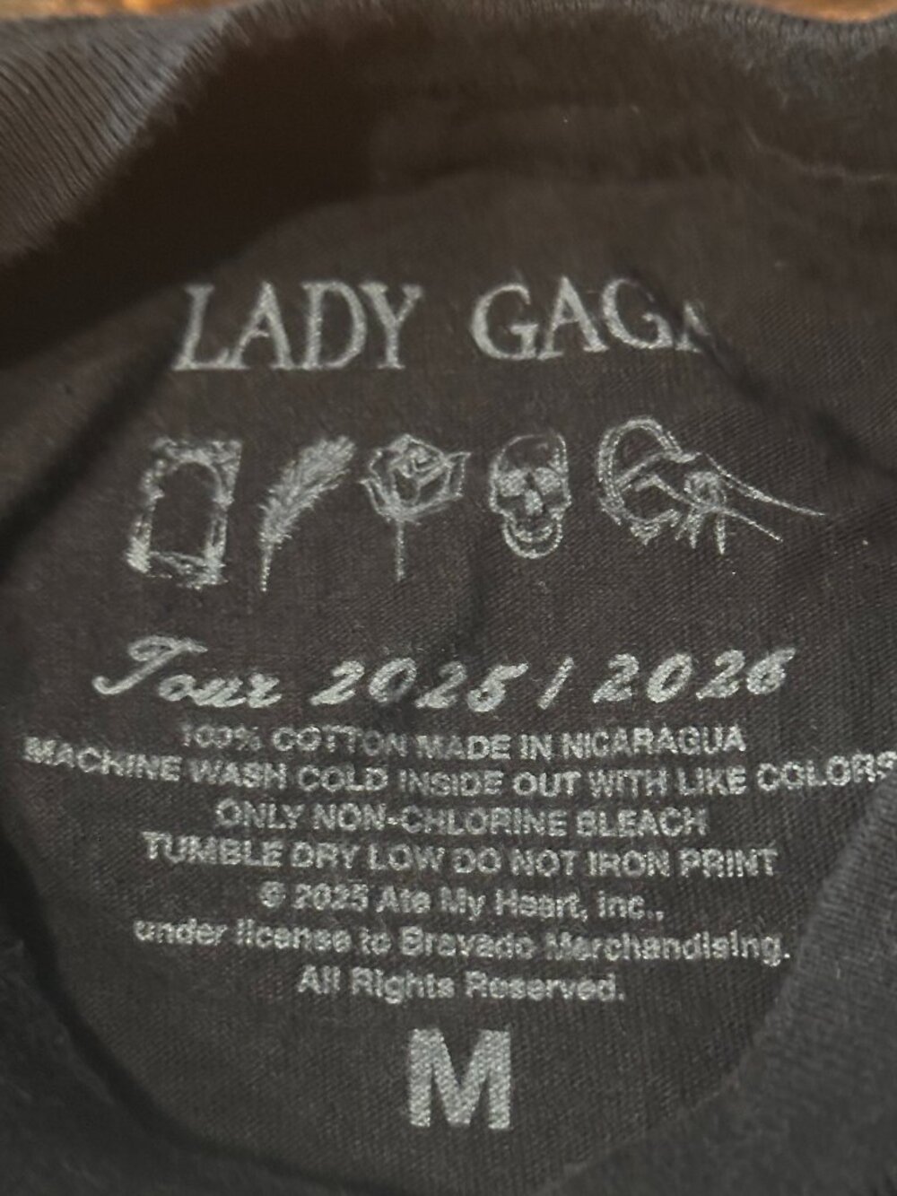 Lady Gaga Mayhem Ball authentic DANCE OR DIE tour shirt. Medium, like new - Picture 3 of 5